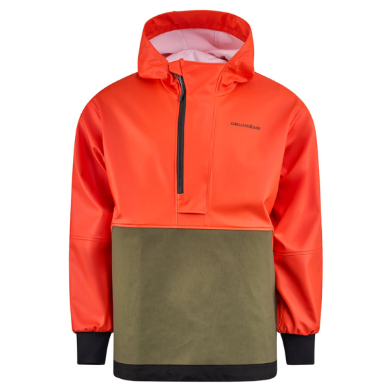 Grundéns Neptune Armored Anorak Orange/Olive in de groep Kleding & Schoenen / Kleding / Jassen / Regenjassen bij Sportfiskeprylar.se (10208-811-0014r)