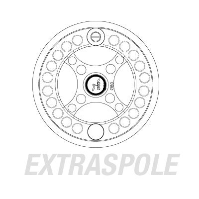 Guideline Fario Click Spare Spool # 2/3 in de groep Reels / Vliegvisreels & extra spoelen / Extra spoelen bij Sportfiskeprylar.se (106877GL)