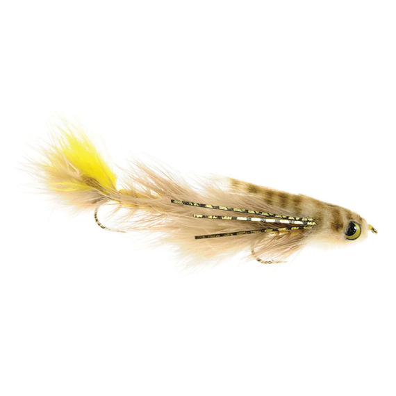 Guideline Double Gonga Tan/Yellow #4/4 in de groep Kunstaas / Vliegen / Streamers bij Sportfiskeprylar.se (107325GL)