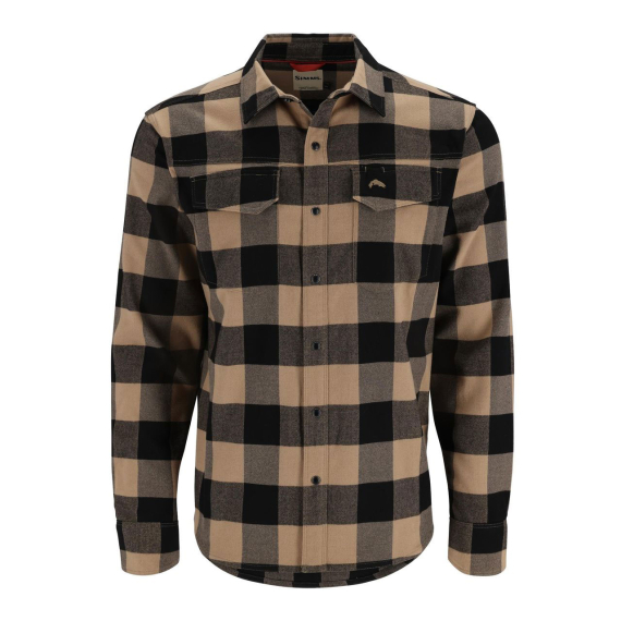 Simms Gallatin Flannel Shirt Cork Buffalo Check Plaid in de groep Kleding & Schoenen / Kleding / Overhemden bij Sportfiskeprylar.se (11896-1220-20r)