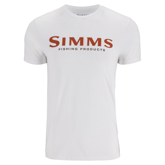 Simms Logo T-Shirt Pure White in de groep Kleding & Schoenen / Kleding / T-shirts bij Sportfiskeprylar.se (12803-1291-20r)