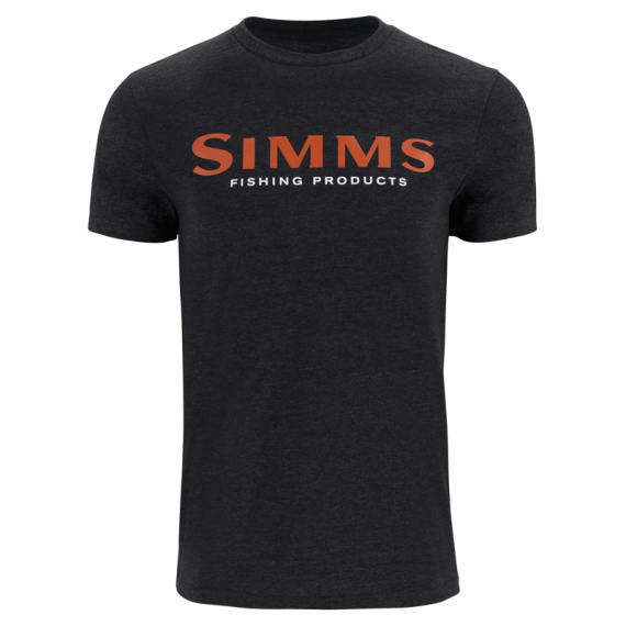 Simms Logo T-Shirt Dark Gunmetal Heather in de groep Kleding & Schoenen / Kleding / T-shirts bij Sportfiskeprylar.se (12803-1293-20r)