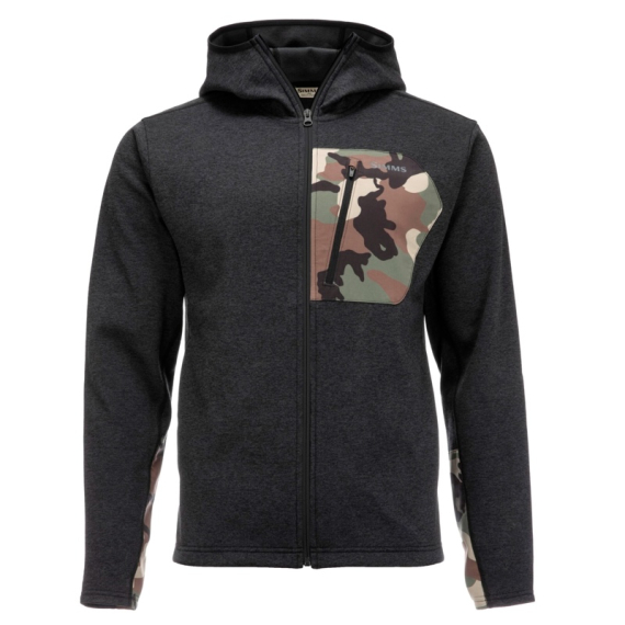 Simms CX Hoody Black Heather in de groep Kleding & Schoenen / Kleding / Jassen / Fleecejassen bij Sportfiskeprylar.se (13296-010-30r)