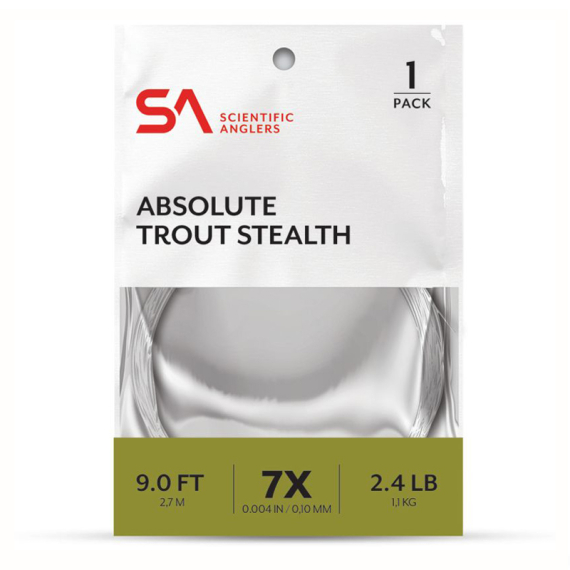 SA Absolute Trout Stealth Leader 9\' in de groep Haken & Terminal Tackle / Voor zeevissen en materiaal voor onderlijnen / Kant-en-klare onderlijnen / Tapered onderlijnen bij Sportfiskeprylar.se (134125r)