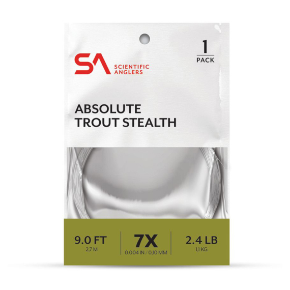 SA Absolute Trout Stealth Leader 9\' in de groep Haken & Terminal Tackle / Voor zeevissen en materiaal voor onderlijnen / Kant-en-klare onderlijnen / Tapered onderlijnen bij Sportfiskeprylar.se (134125r)