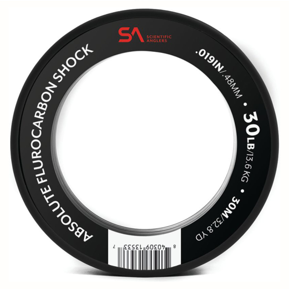 SA Absolute Fluorocarbon Shock Tippet Material 0,45mm in de groep Haken & Terminal Tackle / Voor zeevissen en materiaal voor onderlijnen / Onderlijnmateriaal / Onderlijnmateriaal Vliegvissen bij Sportfiskeprylar.se (135597r)