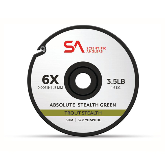 SA Absolute Trout Stealth Tippet Tippet Material in de groep Haken & Terminal Tackle / Voor zeevissen en materiaal voor onderlijnen / Onderlijnmateriaal / Onderlijnmateriaal Vliegvissen bij Sportfiskeprylar.se (135757r)