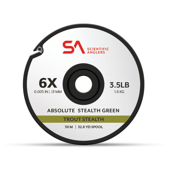 SA Absolute Trout Stealth Tippet Tippet Material in de groep Haken & Terminal Tackle / Voor zeevissen en materiaal voor onderlijnen / Onderlijnmateriaal / Onderlijnmateriaal Vliegvissen bij Sportfiskeprylar.se (135757r)