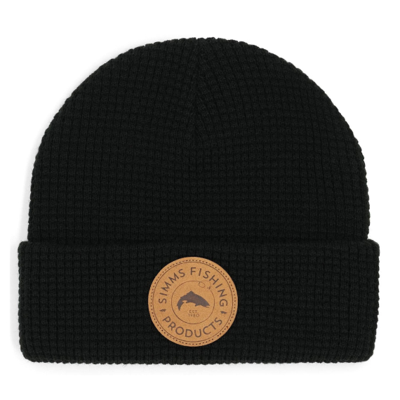 Simms Everyday Waffle Knit Beanie Black in de groep Kleding & Schoenen / Petten, mutsen en overig / Mutsen & Hoeden bij Sportfiskeprylar.se (13786-001-00)