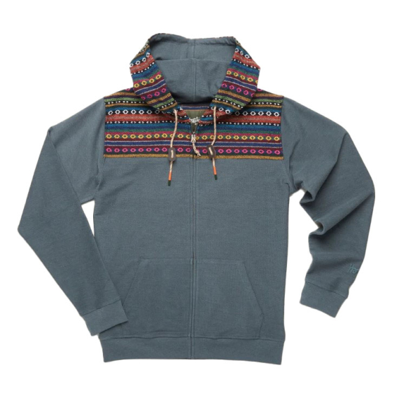 Howler Shaman Hoodie Smoked Blue Helio Jacquard in de groep Kleding & Schoenen / Kleding / Truien / Hoodies bij Sportfiskeprylar.se (150622F-SMO-Sr)