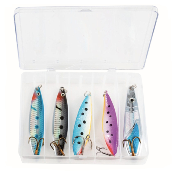 Fladen Coast 24-28g 5pcs in de groep Kunstaas / Kunstaaskits / Lure Kits Forel & Putntake Vissen bij Sportfiskeprylar.se (16-7501)