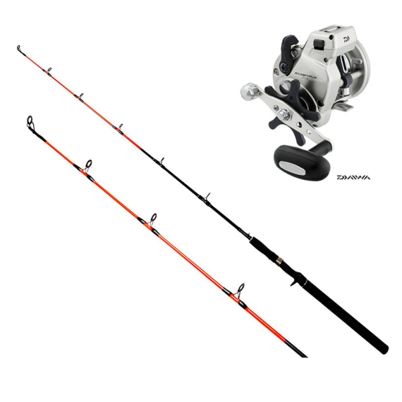 Daiwa Accudepth Plus 47LCBL (Left hand)/Maxximus Predator Ice Medium 140cm in de groep Vismethoden / IJsvissen / Ijsviscombinaties / IJsvis kits bij Sportfiskeprylar.se (199231ICE-set)