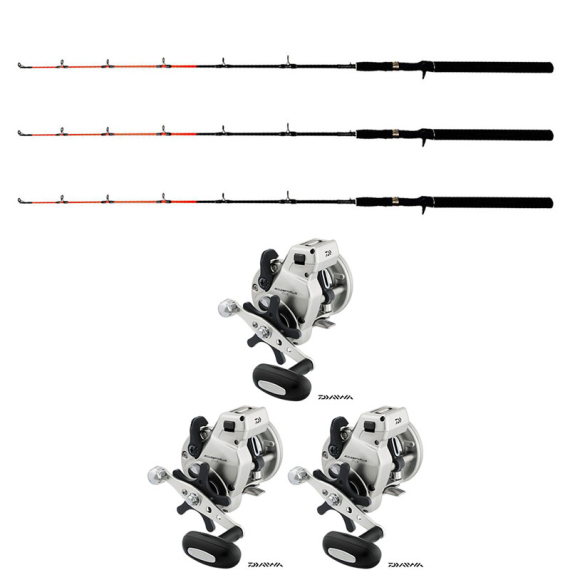 Daiwa Accudepth Plus 47LCBL (Left hand)/Maxximus Predator Ice Medium 140cm 3-Pack in de groep Vismethoden / IJsvissen / Ijsviscombinaties / IJsvis kits bij Sportfiskeprylar.se (199231ICE3PCS-SET)