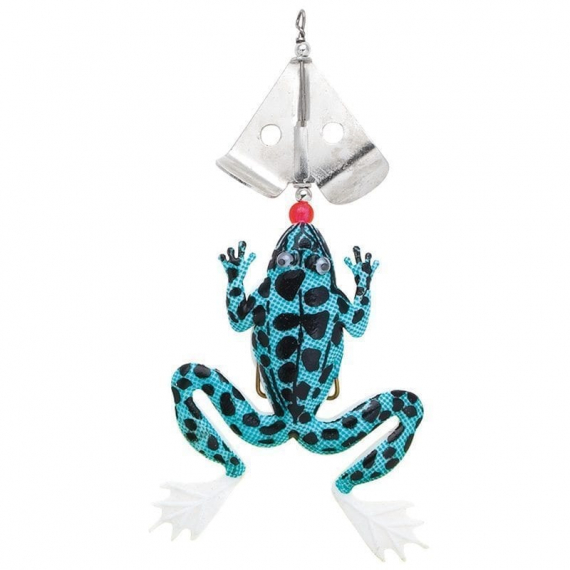 Fladen Frog Rotating Spoon 130mm 15g - White/Black in de groep Kunstaas bij Sportfiskeprylar.se (20-57130-09)