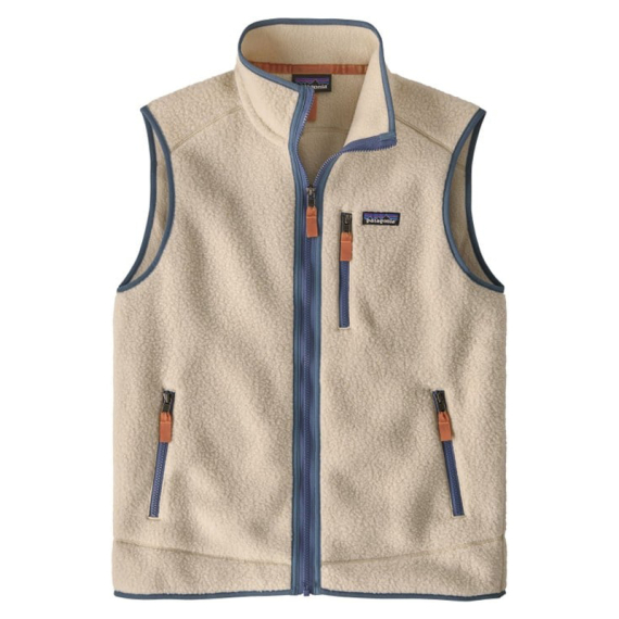 Patagonia M\'s Retro Pile Vest Dark Natural w/Utility Blue - XS in de groep Kleding & Schoenen / Kleding / Vesten / Alledaagse vesten bij Sportfiskeprylar.se (22821-DNLU-XS)