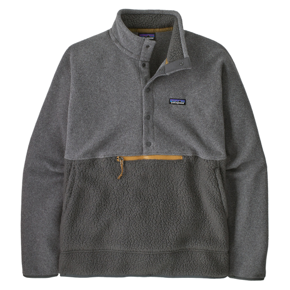 Patagonia M\'s Retro Pile 1/2 Snap P/O, Forge Grey in de groep Outlet bij Sportfiskeprylar.se (23205-FGE-Sr)