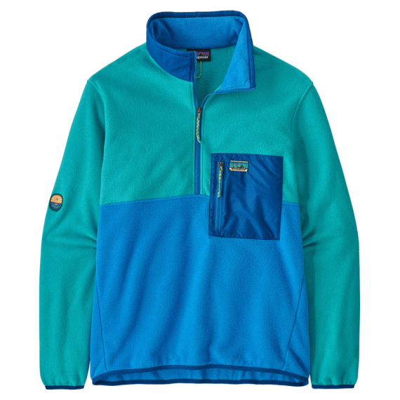 Patagonia M\'s Microdini 1/2 Zip P/O Vessel Blue - S in de groep Kleding & Schoenen / Kleding / Truien / T-shirts met lange mouwen bij Sportfiskeprylar.se (26200-VSLB-S)