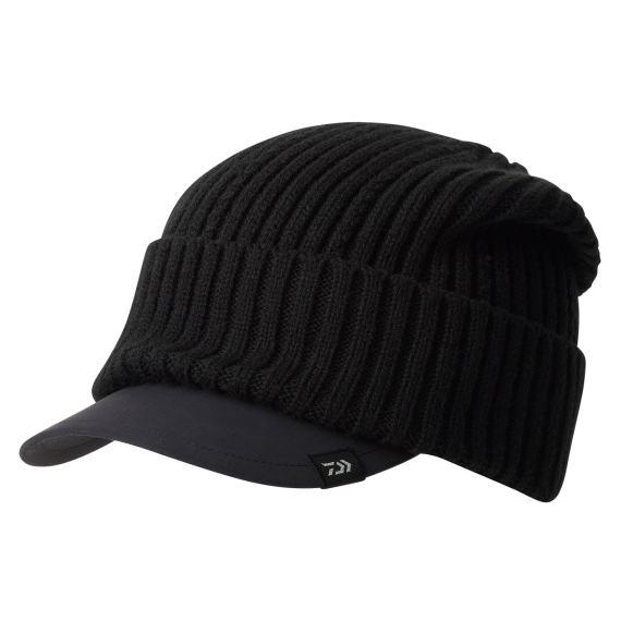 Daiwa Knit Cap With Brim - Black in de groep Kleding & Schoenen / Petten, mutsen en overig / Petten bij Sportfiskeprylar.se (32-223231)