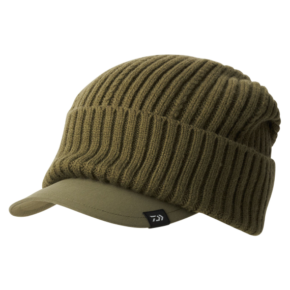 Daiwa Knit Cap With Brim - Olive in de groep Kleding & Schoenen / Petten, mutsen en overig / Petten bij Sportfiskeprylar.se (32-223233)