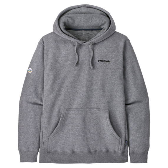 Patagonia Fitz Roy Icon Uprisal Hoody Gravel Heather in de groep Kleding & Schoenen / Kleding / Truien / Hoodies bij Sportfiskeprylar.se (39666-GLH-Sr)