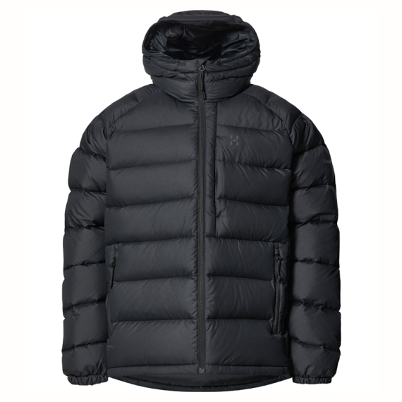 Haglöfs Rosson Down Hood Men True Black in de groep Kleding & Schoenen / Kleding / Jassen / Winterjassen bij Sportfiskeprylar.se (6074602C5020r)