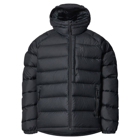 Haglöfs Rosson Down Hood Men True Black in de groep Kleding & Schoenen / Kleding / Jassen / Winterjassen bij Sportfiskeprylar.se (6074602C5020r)