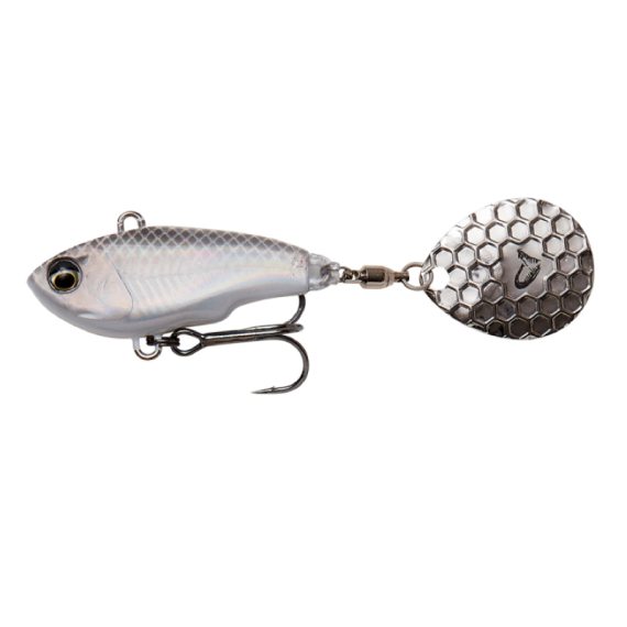 Savage Gear Fat Tail Spin 6,5cm, 16g Sinking - White Silver in de groep Kunstaas / Liploze crankbaits bij Sportfiskeprylar.se (71763)