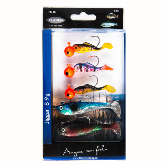 Fladen Perch-Salmonids 5pcs in de groep Kunstaas / Kunstaaskits / Lure Kits Forel & Putntake Vissen bij Sportfiskeprylar.se (7519)