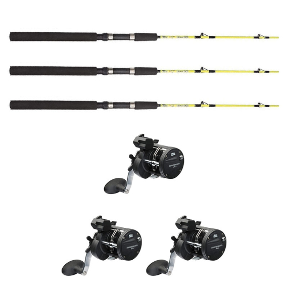 Abu Garcia Cardinal Trolling 20LC/Fladen Ice Pike 130cm Combo Right 3-Pack in de groep Vismethoden / IJsvissen / Ijsviscombinaties / IJsvis kits bij Sportfiskeprylar.se (84-130Y3pcs-set)