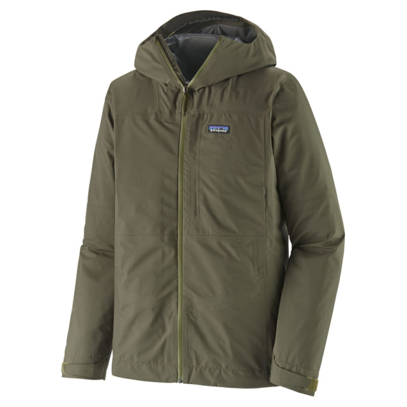 Patagonia M\'s Boulder Fork Rain Jacket Basin Green in de groep Kleding & Schoenen / Kleding / Jassen / Regenjassen bij Sportfiskeprylar.se (85140-BSNG-Sr)