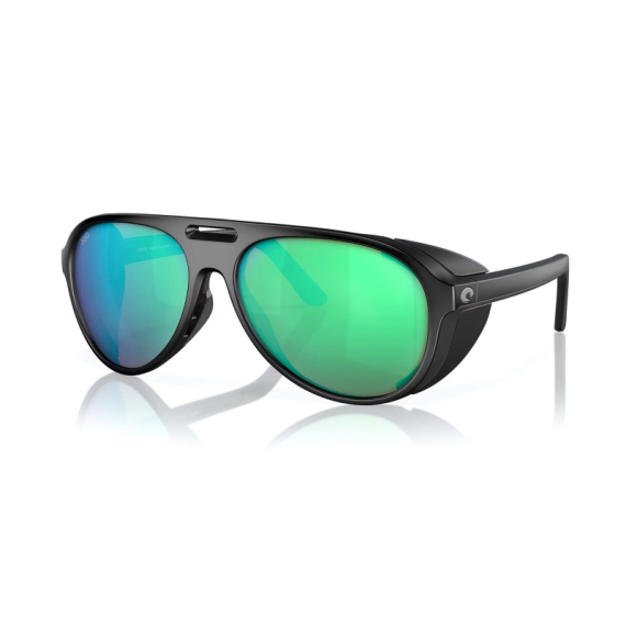 Costa Grand Catalina Matte Black - Green Mirror 580G in de groep Kleding & Schoenen / Brillen / Gepolariseerde zonnebrillen bij Sportfiskeprylar.se (91170259)