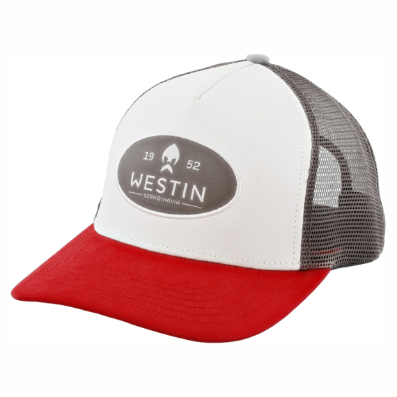 Westin W6 Classic Cap One Size Silver Grey/Red in de groep Kleding & Schoenen / Petten, mutsen en overig / Petten / Truckerpetten bij Sportfiskeprylar.se (A229-876-OS)