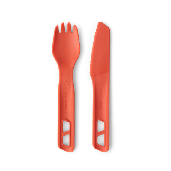 Sea To Summit Passage Cutlery Set 2pcs Orange in de groep Outdoor / Camping Keuken & Keukengerei / Bestek & Accessoires bij Sportfiskeprylar.se (ACK035021-120804)