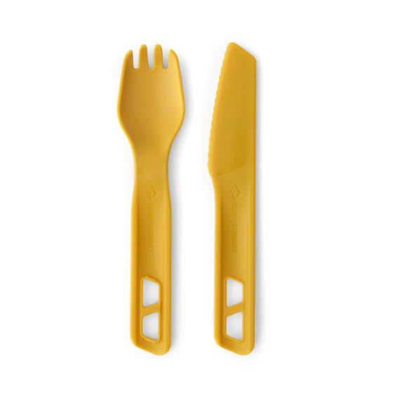 Sea To Summit Passage Cutlery Set 2pcs Yellow in de groep Outdoor / Camping Keuken & Keukengerei / Bestek & Accessoires bij Sportfiskeprylar.se (ACK035021-120901)