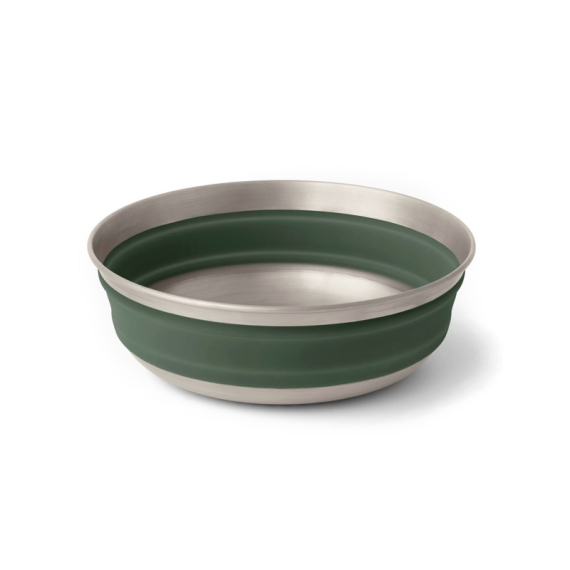 Sea To Summit Detour Stainless Steel Collapsible Bowl M Green in de groep Outdoor / Camping Keuken & Keukengerei / Borden & Schalen / Kommen bij Sportfiskeprylar.se (ACK039011-052004)