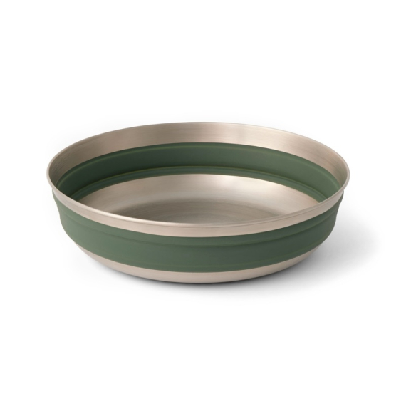 Sea To Summit Detour Stainless Steel Collapsible Bowl L Green in de groep Outdoor / Camping Keuken & Keukengerei / Borden & Schalen / Kommen bij Sportfiskeprylar.se (ACK039011-062008)