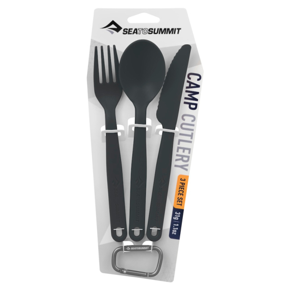 Sea To Summit Cutlery Polypropylen Cutleryset Charcoal in de groep Outdoor / Camping Keuken & Keukengerei / Bestek & Accessoires bij Sportfiskeprylar.se (ACUTLCH)