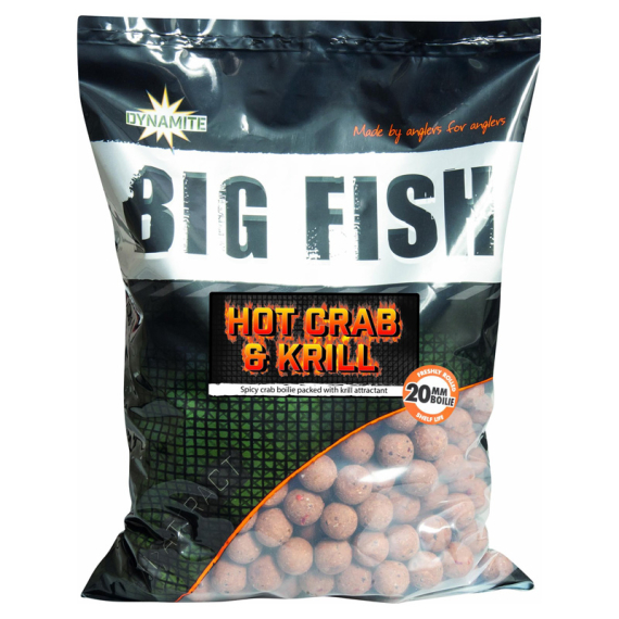 Dynamite Baits Big Fish Hot Crab & Krill Boilies 1,8kg in de groep Kunstaas / Boilies, Haakaas & Grondaas / Boilies bij Sportfiskeprylar.se (ADY041642r)