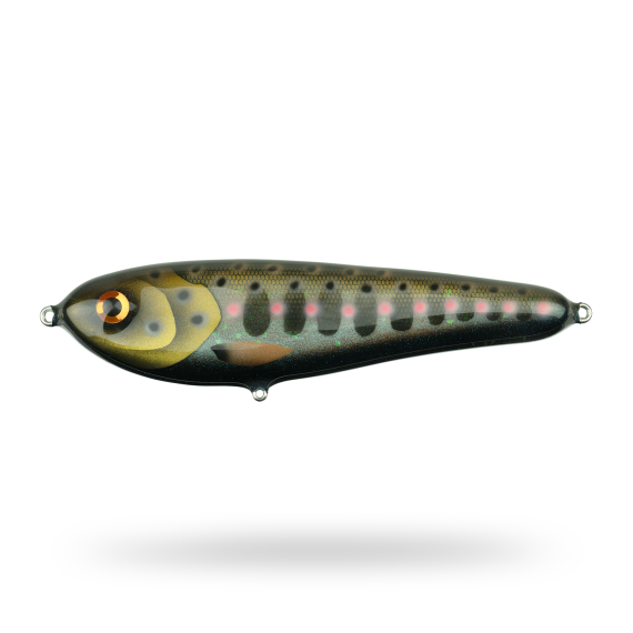 Wolfcreek Big Bad Wolf 20cm, 150g - Black Smolt UV in de groep Kunstaas / Handgemaakt aas / Handgemaakte Jerkbaits bij Sportfiskeprylar.se (BIGBADCR175)