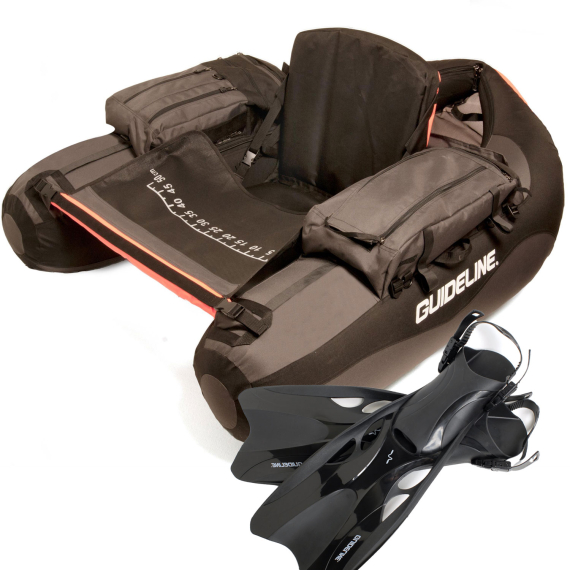 Guideline Drifter Kickboat + Fins in de groep Marine Elektronica & Boot / Belly Boats & Rubberen Boten / Belly Boats & Belly Boats Accessoires / Bellyboats bij Sportfiskeprylar.se (BUNDLE_102571-FINS)