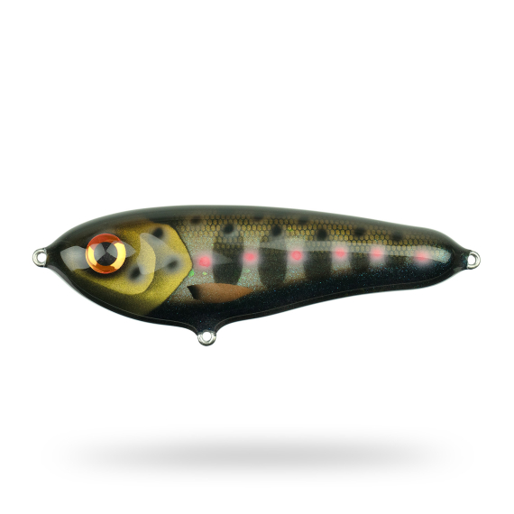 Wolfcreek The Cub 13cm, 60g - Black Smolt UV in de groep Kunstaas / Handgemaakt aas / Handgemaakte Jerkbaits bij Sportfiskeprylar.se (CUBCR175)