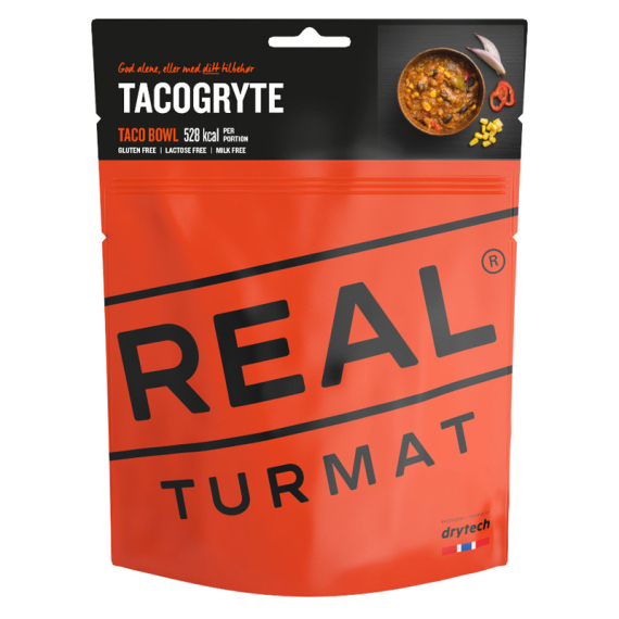 Real Turmat Taco Bowl in de groep Outdoor / Campingeten / Vriesdroogmaaltijden bij Sportfiskeprylar.se (DT6018)