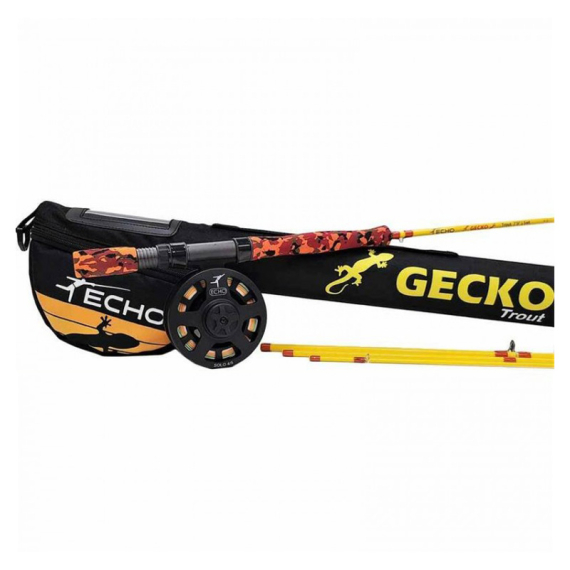 ECHO Gecko Kids Fly Fishing Outfit 7\'9\'\' #5 in de groep Combo\'s / Vliegvis kits / Eenhandige vliegvissets bij Sportfiskeprylar.se (ECHO-GECKOTROUTKIT)