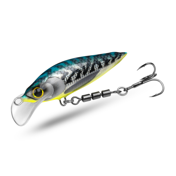 Elfbaits Baby Troll 7,5cm, 6g - Flouroscent Mackerel in de groep Kunstaas / Handgemaakt aas / Handgemaakte crankbaits bij Sportfiskeprylar.se (EFLBAITBBYT2)