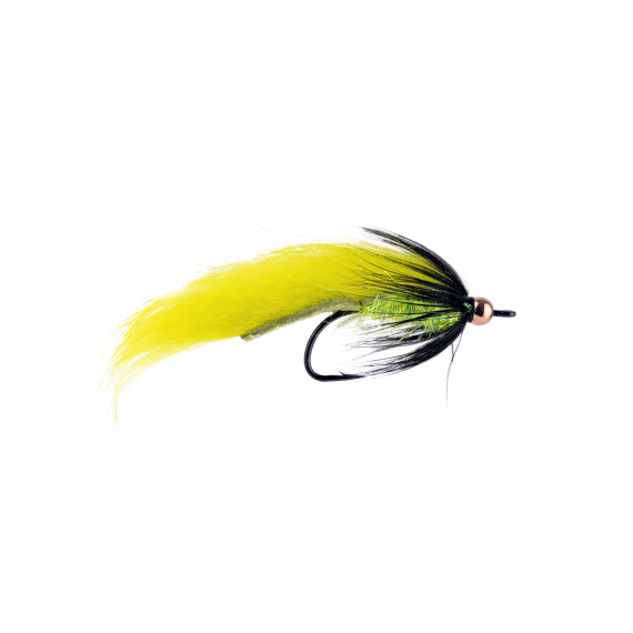 Zonker Yellow BH # 6 in de groep Kunstaas / Vliegen / Streamers bij Sportfiskeprylar.se (F30-1085-6)