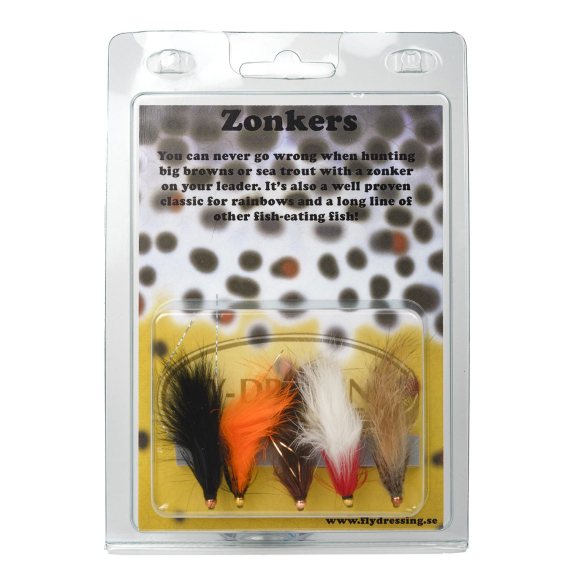 Fly Assortment Zonkers in de groep Kunstaas / Vliegen / Vliegsets bij Sportfiskeprylar.se (FD025)