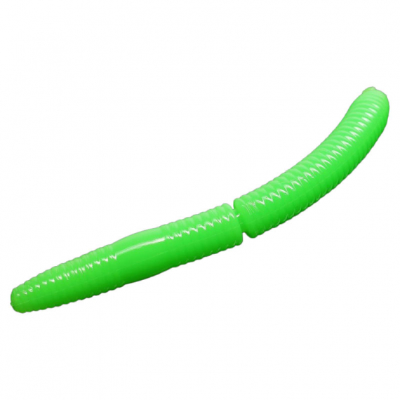 Libra Lures Fatty D\'Worm 75 Krill (8pcs) - Hot Green in de groep Kunstaas / Softbaits / Craws & Creaturebaits / Wormen bij Sportfiskeprylar.se (FDW75L8P-026)