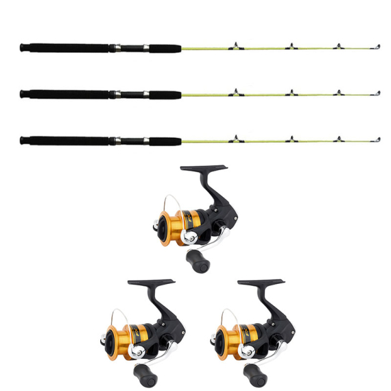 Shimano FX FC 4000/Wiggler Ismetespö Soft 118,5 cm 3-Pack Combo in de groep Vismethoden / IJsvissen / Ijsviscombinaties / IJsvis kits bij Sportfiskeprylar.se (FX4000FCICE3PCS-SET)