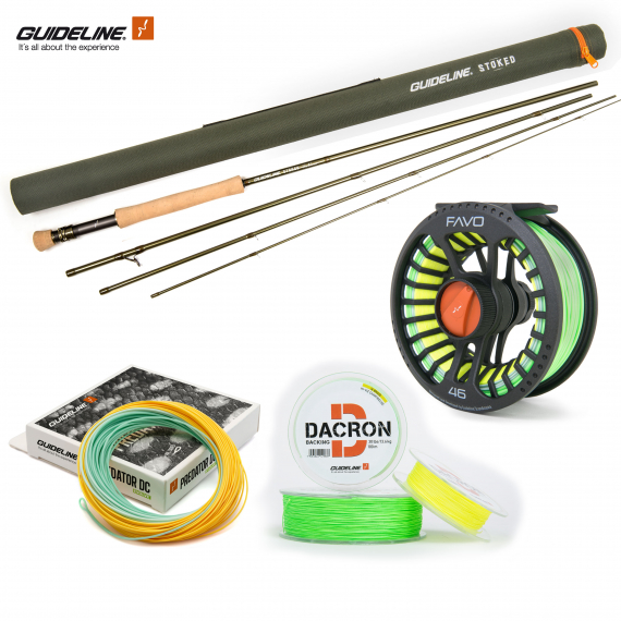 Guideline Stoked 9\' #9 Gäddflugfiskecombo in de groep Combo\'s / Vliegvis kits / Eenhandige vliegvissets bij Sportfiskeprylar.se (GUIDESTOKEDPIKE1)