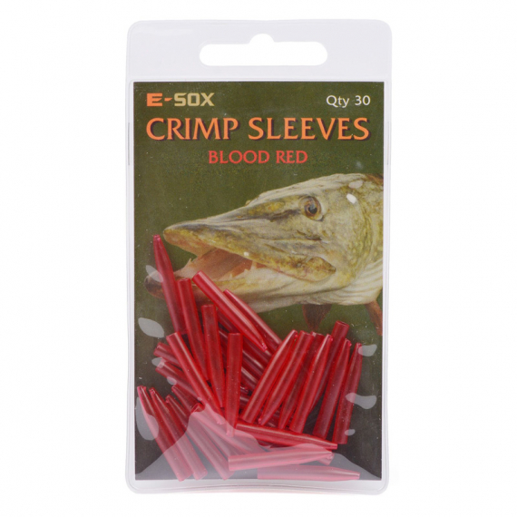 Drennan E-SOX Crimp Sleeves-Blood Red in de groep Haken & Terminal Tackle / Rig Accessoires / Krimpkous en mouwen bij Sportfiskeprylar.se (H582-002)